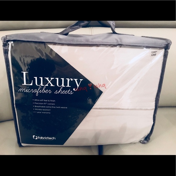 MicroFiber King Sheet Set Ultra Soft No-Wrinkle - Picture 2 of 8